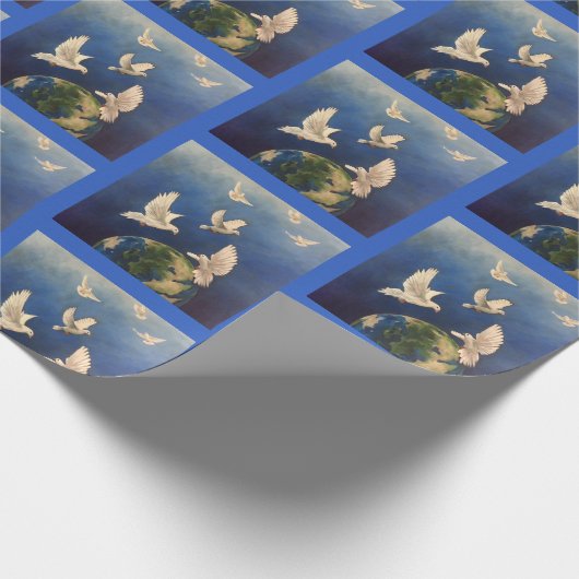 Weltfrieden Geschenkpapier (Ecke)
