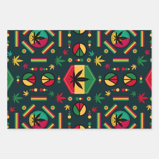 Weltfrieden Geschenkpapier Set (Vorderseite)