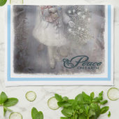 Weltfrieden Geschirrtuch (Gefaltet)