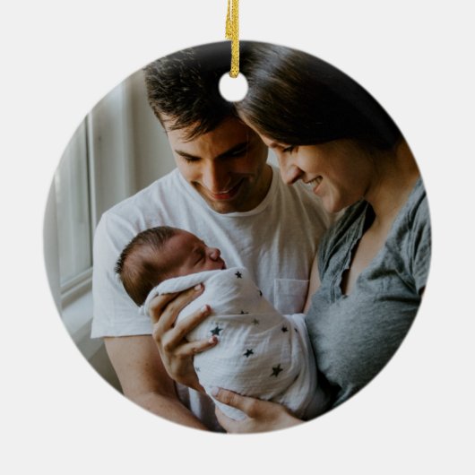 Weltfrieden gesteinigtes Glas Dose Weihnachtsdesig Keramik Ornament (Hinten)