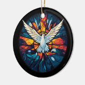 Weltfrieden gesteinigtes Glas Dose Weihnachtsdesig Keramik Ornament (Links)