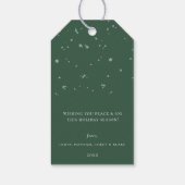 Weltfrieden Globe Ornament Grüner Urlaub Geschenkanhänger (Rückseite)