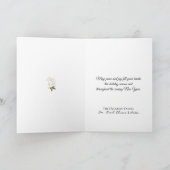 Weltfrieden Gold Herzstück Weihnachtsbaum Karte (Innenseite)