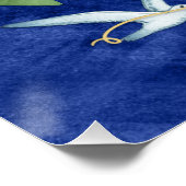 Weltfrieden Gold Typografie nicht denominationell Poster (Ecke)