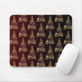 Weltfrieden goldenes Weihnachtsbaummuster Mousepad (Mit Mouse)