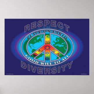 WELTFRIEDEN GOODWILL AN ALLE POSTER