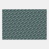 Weltfrieden Green Christmas Geschenkpapier Set (Vorderseite)