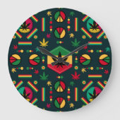 Weltfrieden Große Wanduhr (Vorderseite)