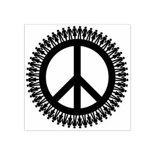 Weltfrieden Gummistempel