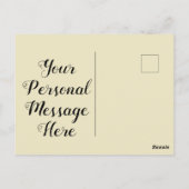 Weltfrieden, guter Wille zu den Menschen Postkarte (Rückseite)