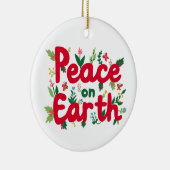 WELTFRIEDEN handGezeichnet CUSTOM Keramik Ornament (Rechts)