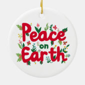 WELTFRIEDEN handGezeichnet CUSTOM Keramik Ornament (Hinten)