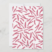 Weltfrieden Handschrift Foto Rotes Skript Feiertagskarte (Rückseite)