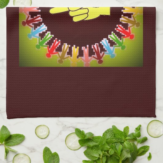 WELTFRIEDEN HANDTUCH (Gefaltet)