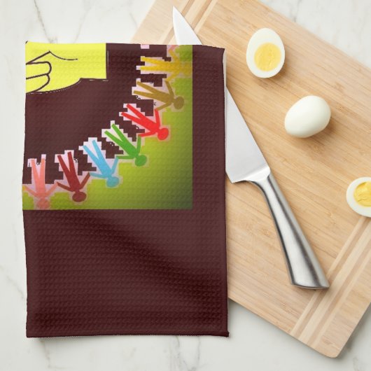 WELTFRIEDEN HANDTUCH (Viertel Falte)