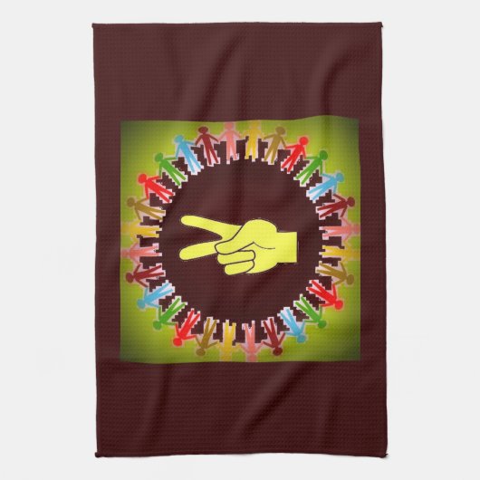 WELTFRIEDEN HANDTUCH (Vertikal)