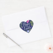 Weltfrieden Heart Shape Stickers (Umschlag)