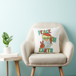 Weltfrieden Hippie Santa Kissen