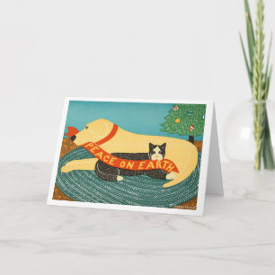 Weltfrieden Holiday Card - Stephen Huneck Feiertagskarte