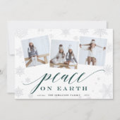 Weltfrieden | Holiday Foto Collage Card Feiertagskarte (Vorderseite)