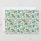 Weltfrieden Holiday Foto Geburtsankündigung Feiertagskarte (Rückseite)