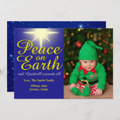 Weltfrieden Holiday Fotokarte Feiertagskarte (Vorne/Hinten)