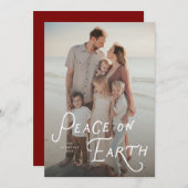 Weltfrieden Holiday Fotokarte Feiertagskarte (Vorne/Hinten)