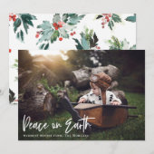 Weltfrieden Holiday Fotokarte Feiertagskarte (Vorne/Hinten)