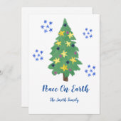 Weltfrieden Holiday Grußkarte Feiertagskarte (Vorne/Hinten)