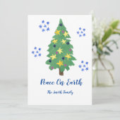 Weltfrieden Holiday Grußkarte Feiertagskarte (Stehend Vorderseite)