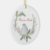 Weltfrieden Holiday Keramik Ornament (Rechts)