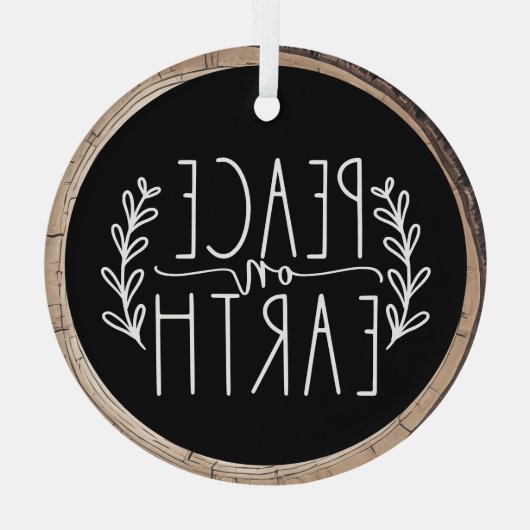 Weltfrieden Holiday Ornament (Rückseite)