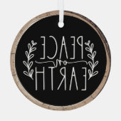 Weltfrieden Holiday Ornament Aus Glas (Rückseite)