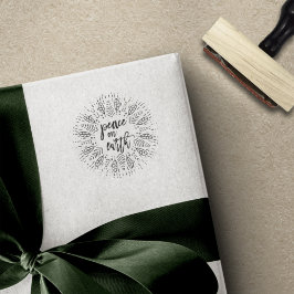 Weltfrieden | Holiday Wreath Gummistempel