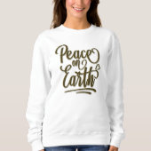 Weltfrieden Holidays Weihnachtsgeschenk Sweatshirt (Vorderseite)
