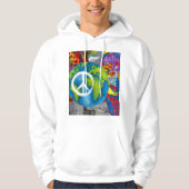 Weltfrieden Hoodie (Vorderseite)