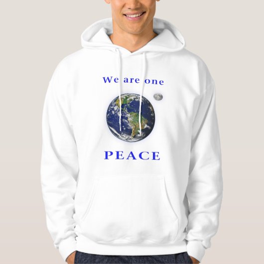 Weltfrieden Hoodie (Vorderseite)