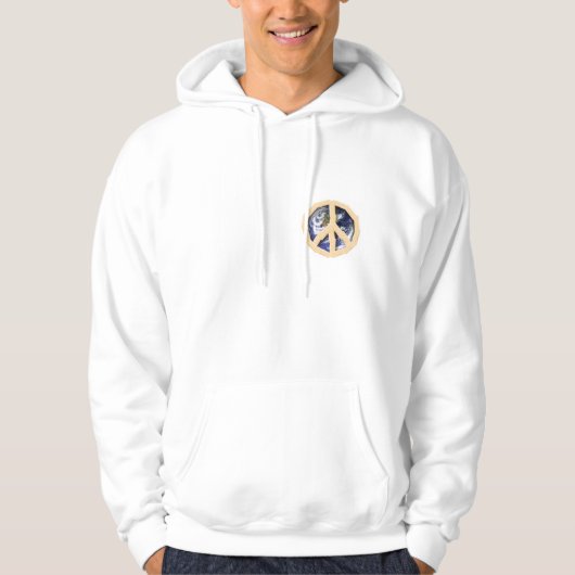 Weltfrieden Hoodie (Vorderseite)