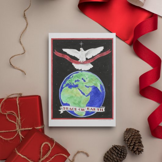 Weltfrieden Inspiration Postkarte