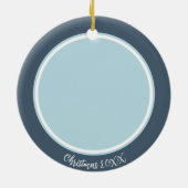 Weltfrieden Inspiration Weihnachtsfeiertag Foto Keramik Ornament (Hinten)