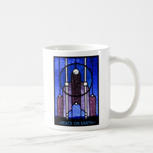 Weltfrieden - Kaffee-Tasse Kaffeetasse (Rechts)