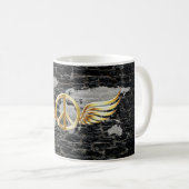 Weltfrieden Kaffeetasse (VorderseiteRechts)