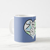 Weltfrieden Kaffeetasse (Vorderseite Links)
