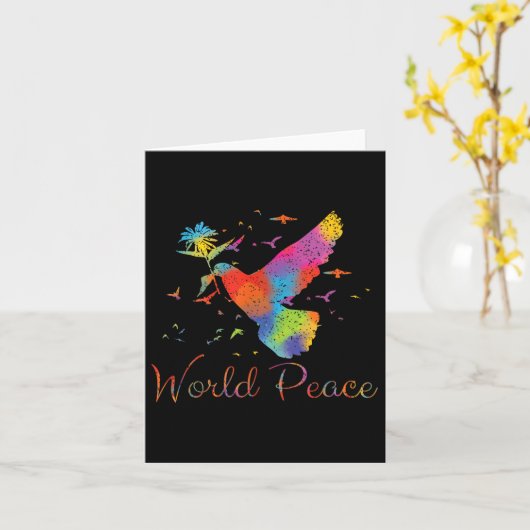 Weltfrieden Karte (Gelbe Blume)