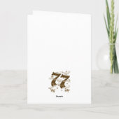 Weltfrieden-Karte Feiertagskarte (Rückseite)