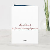 Weltfrieden-Karte Feiertagskarte (Rückseite)