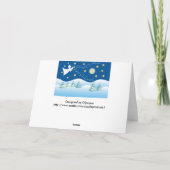 Weltfrieden-Karte Feiertagskarte (Rückseite)