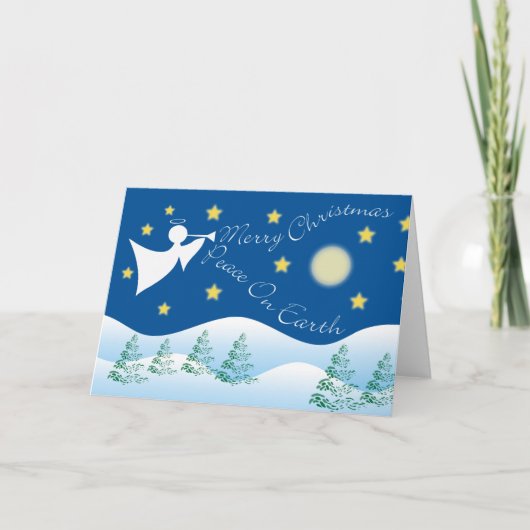 Weltfrieden-Karte Feiertagskarte (Vorderseite)