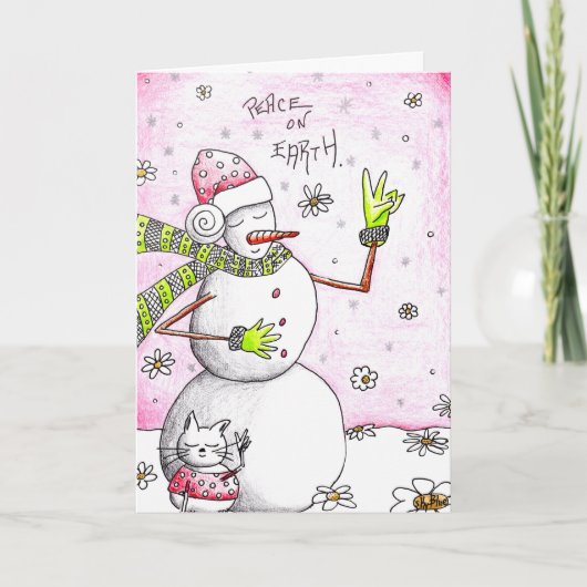 Weltfrieden - Karte für eine Ursache (Vorderseite)