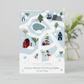 Weltfrieden-Kartengeschichte mit Illustrationen Folien Feiertagskarte (Stehend vorne)